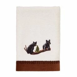 Avanti Black Bear Lodge Embroidered Fingertip Towel -Avanti Shop unnamed file 102