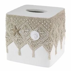 Avanti Macrame Shells Tissue Cover