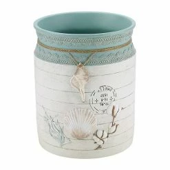 Avanti Coastal Farmhouse Shell Wastebasket