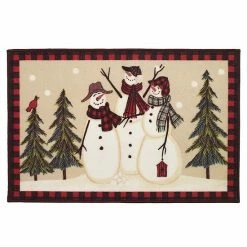Avanti Snowman Gathering Bath Rug