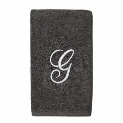 Avanti Premier Silver Script Monogram Hand Towel -Avanti Shop unnamed file 127
