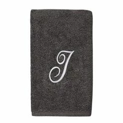 Avanti Premier Silver Script Monogram Hand Towel -Avanti Shop unnamed file 128