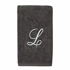 Avanti Premier Silver Script Monogram Hand Towel -Avanti Shop unnamed file 129