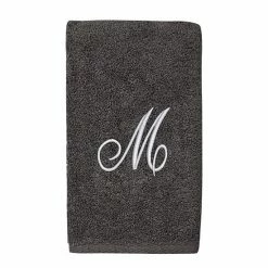 Avanti Premier Silver Script Monogram Hand Towel -Avanti Shop unnamed file 132