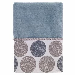 Avanti Dotted Circle Hand Towel Nickel