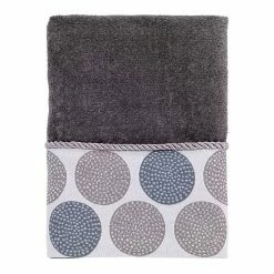 Avanti Dotted Circle Hand Towel Nickel -Avanti Shop unnamed file 165