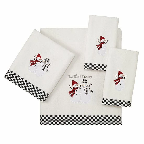 Avanti Rustic Pals "Tis The Season" Snowmen Bath Towel Avanti Rustic Pals "Tis The Season" Snowmen Bath Towel -Avanti Shop unnamed file 168
