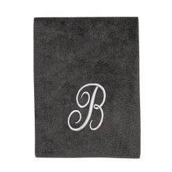 Avanti Premier Silver Script Monogram Bath Towel -Avanti Shop unnamed file 178