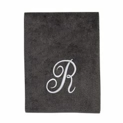 Avanti Premier Silver Script Monogram Bath Towel -Avanti Shop unnamed file 180
