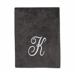 Avanti Premier Silver Script Monogram Bath Towel -Avanti Shop unnamed file 182