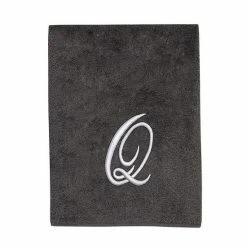 Avanti Premier Silver Script Monogram Bath Towel -Avanti Shop unnamed file 188