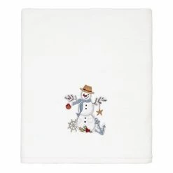 Avanti Coastal Snowman Bath Towel