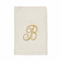 Avanti Premier Ivory/Gold Script Monogram Hand Towel -Avanti Shop unnamed file 206