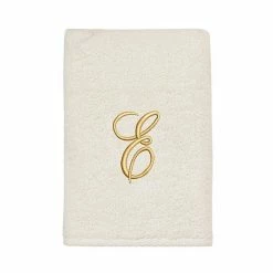 Avanti Premier Ivory/Gold Script Monogram Hand Towel -Avanti Shop unnamed file 213