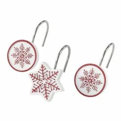 Avanti Sparkle Snowflake Shower Curtain Hooks