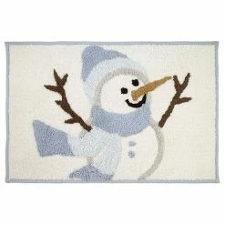 Avanti Frosty Friends Snowman Bath Rug