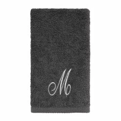 Avanti Premier Silver Script Monogram Fingertip Towel -Avanti Shop unnamed file 387