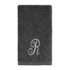 Avanti Premier Silver Script Monogram Fingertip Towel -Avanti Shop unnamed file 388
