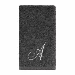 Avanti Premier Silver Script Monogram Fingertip Towel -Avanti Shop unnamed file 389