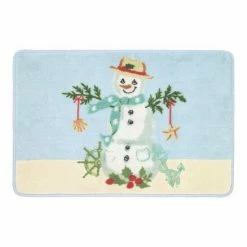 Avanti Coastal Snowman Bath Rug