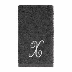 Avanti Premier Silver Script Monogram Fingertip Towel -Avanti Shop unnamed file 390