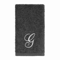 Avanti Premier Silver Script Monogram Fingertip Towel -Avanti Shop unnamed file 396