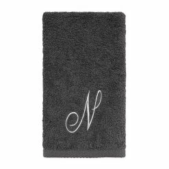 Avanti Premier Silver Script Monogram Fingertip Towel -Avanti Shop unnamed file 398
