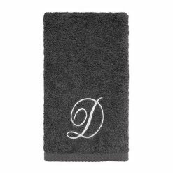 Avanti Premier Silver Script Monogram Fingertip Towel -Avanti Shop unnamed file 403