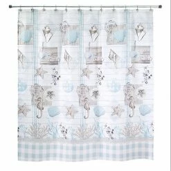 Avanti Coastal Farmhouse Shell Shower Curtain