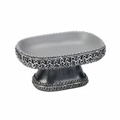 Avanti Braided Medallion Soap Dish Gray