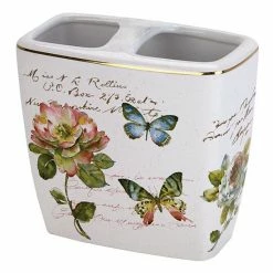 Avanti Butterfly Garden Toothbrush Holder