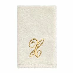 Avanti Premier Ivory/Gold Script Monogram Fingertip Towel -Avanti Shop unnamed file 67
