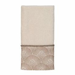 Avanti Deco Shell Fingertip Towel Rattan -Avanti Shop unnamed file 684