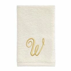 Avanti Premier Ivory/Gold Script Monogram Fingertip Towel -Avanti Shop unnamed file 71
