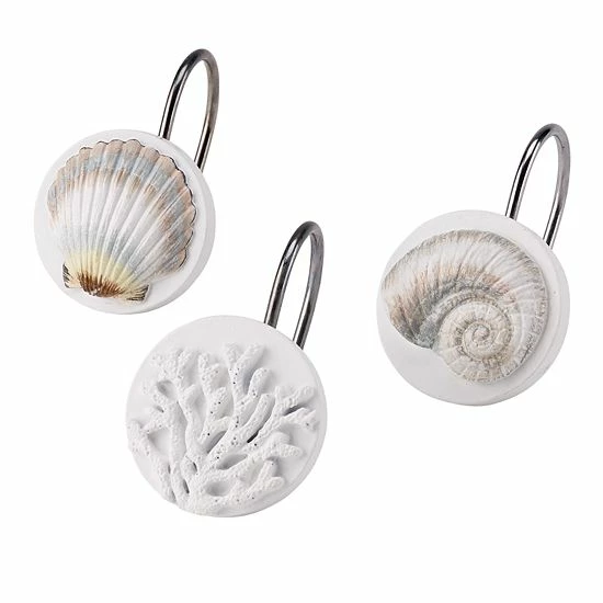 Avanti Destin Shower Curtain Hooks - 12-pack Avanti Destin Shower Curtain Hooks - 12-pack -Avanti Shop unnamed file 816